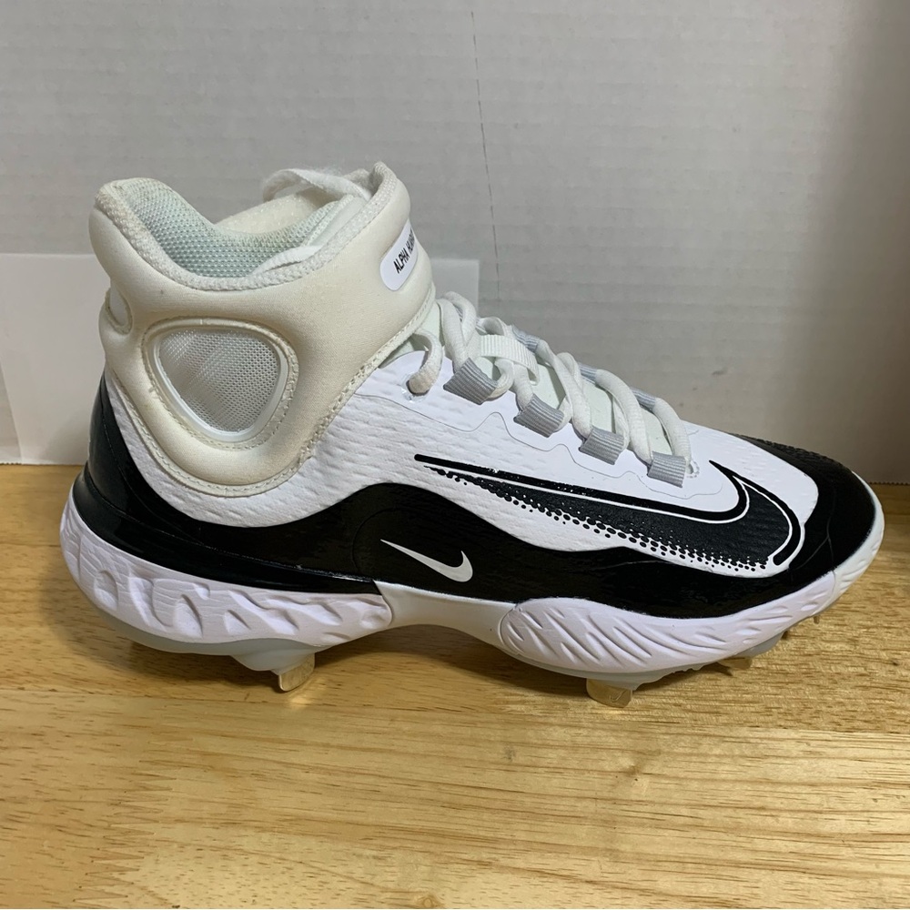 Nike Alpha Huarache Elite 4 Mid Baseball Cleats White Tint FD2744-101 Men’s 7